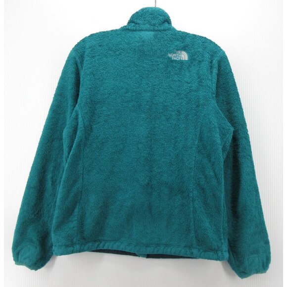 The North Face Jacket Medium Teal Osito Fuzzy Fleece Hiking Full Zip - Picture 7 of 13